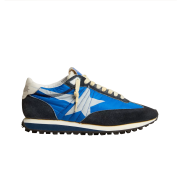 (W) Golden Goose White Star Marathon Sneakers Royal Blue