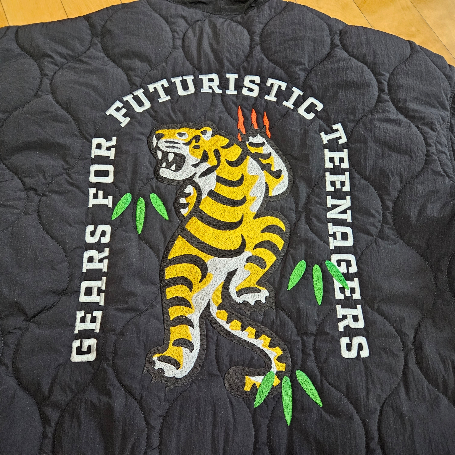 Human Made Quilted Coach Jacket Black 착용 스타일