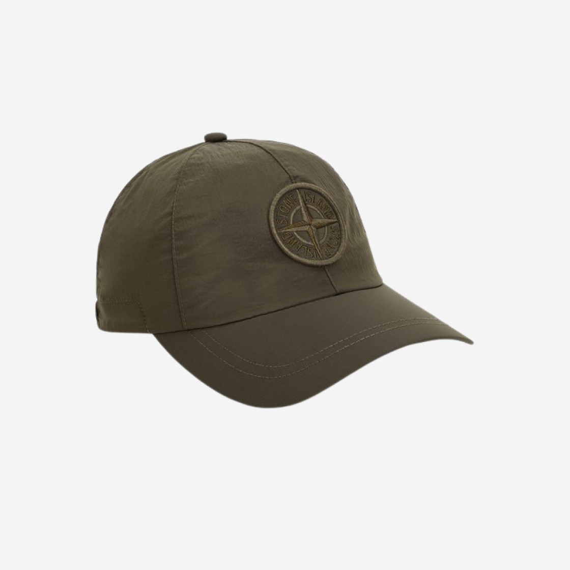 Stone Island 99576 Nylon Metal 6-Panel Cap Olive Green - 23FW 상세 이미지 1