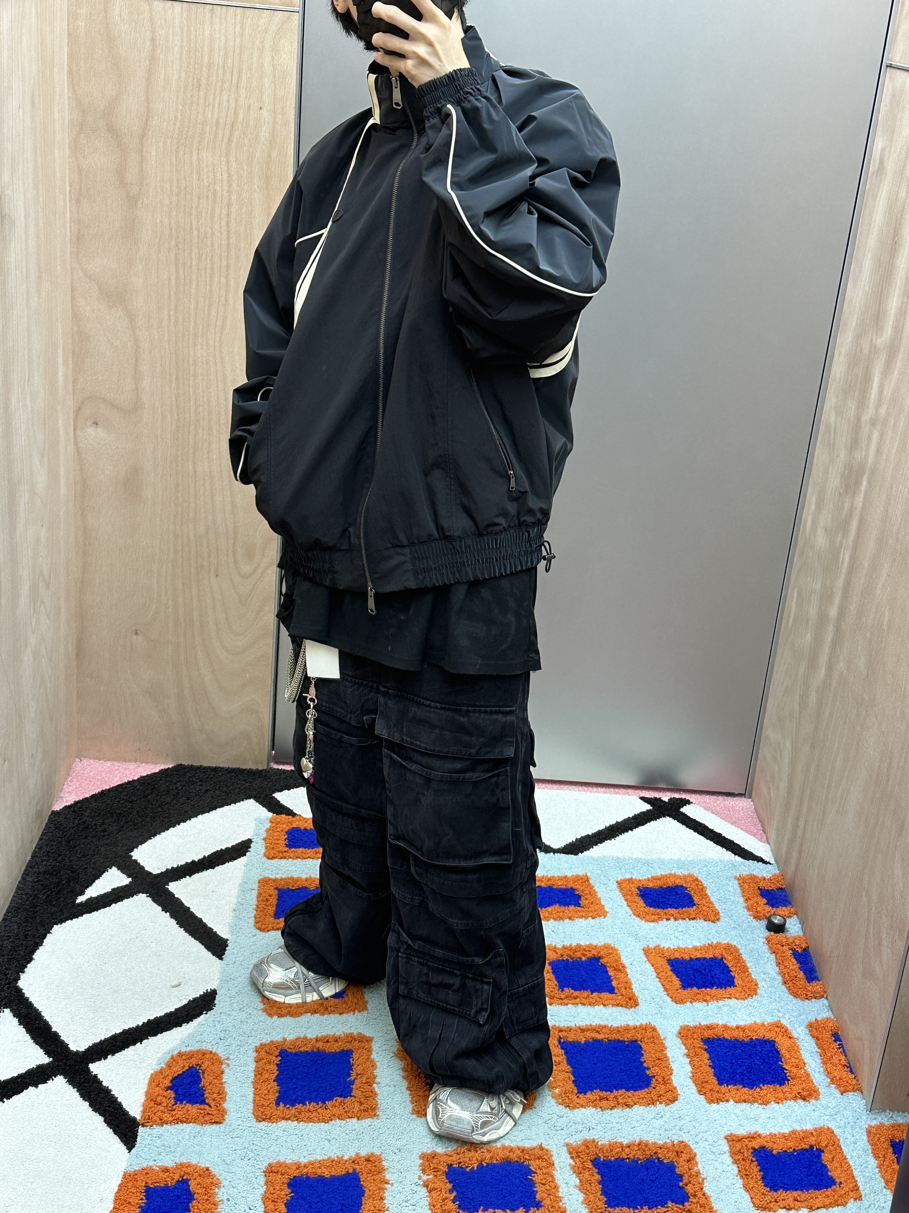 Ader Error Bashar Jumper Noir 착용 스타일