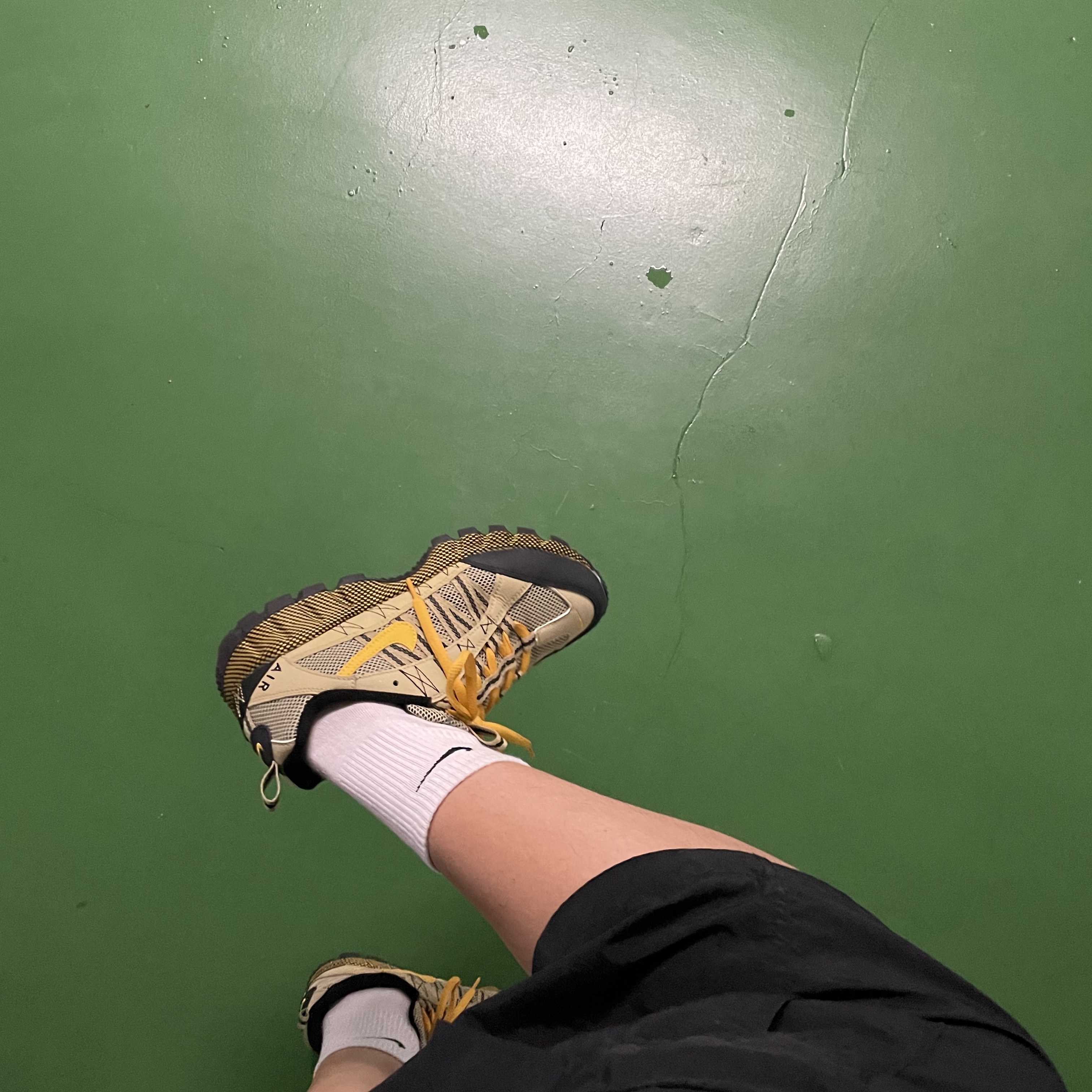 Nike Air Humara Wheat Grass 착용 스타일