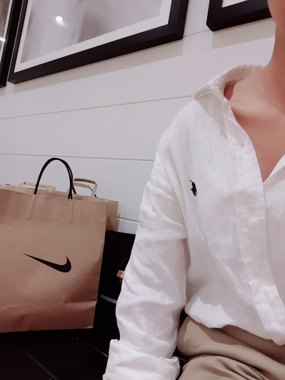 [30% 적립] Polo Ralph Lauren Classic Fit Garment Dyed Oxford Shirt White 착용 스타일