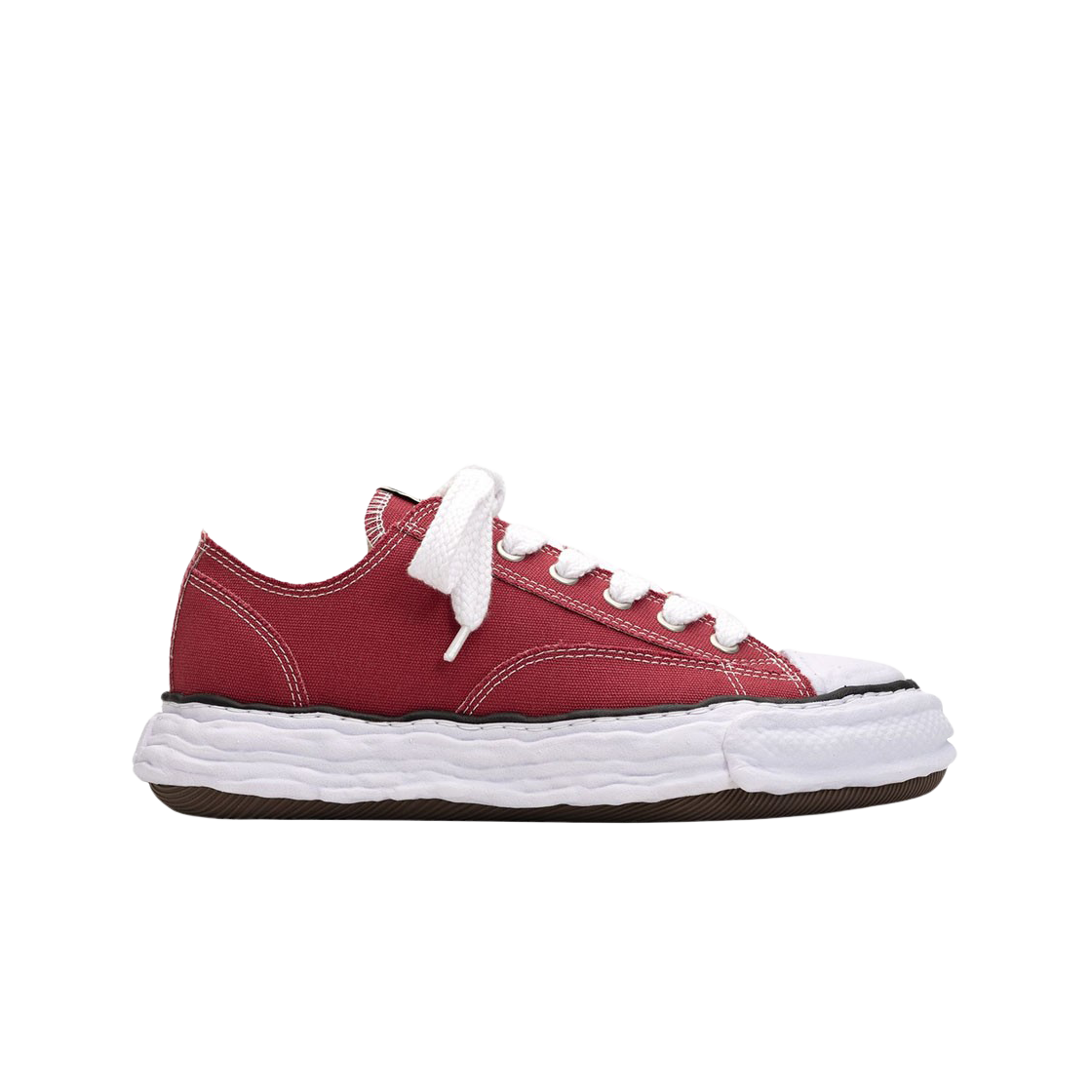 메종 미하라 야스히로 피터슨23 OG 솔 캔버스 로우탑 스니커즈 보르도(Maison Mihara Yasuhiro Peterson23 OG Sole Canvas Low-top Sneakers Bordeaux)