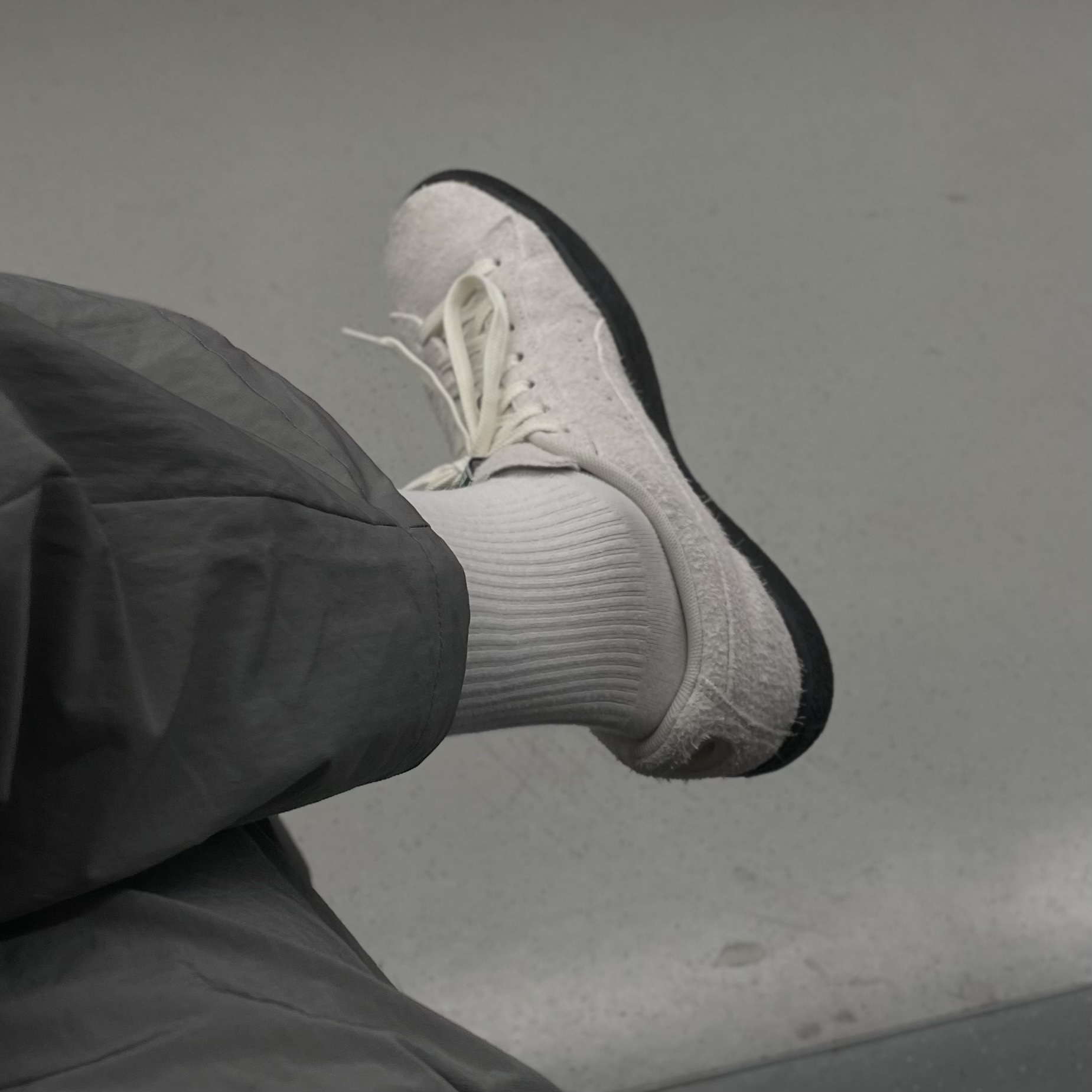 Puma x Butter Goods Suede VTG HS Whisper White 착용 스타일