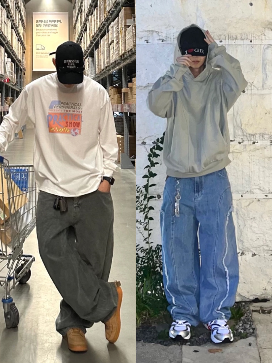 Balenciaga 3XL Sneakers Yellow Black, Diesel C-Seymon Treated Denim Baseball Cap Blue White 착용 스타일 - 3