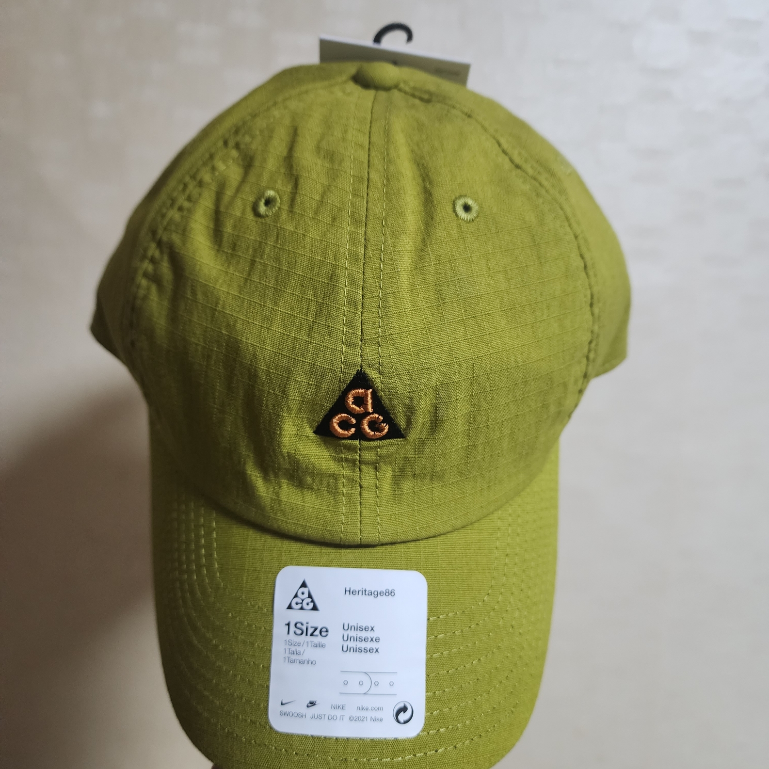Nike ACG Heritage 86 Cap Moss 착용 스타일 - 1