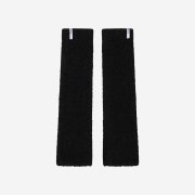 Porta Women Boucle Knit Leg Warmer Black
