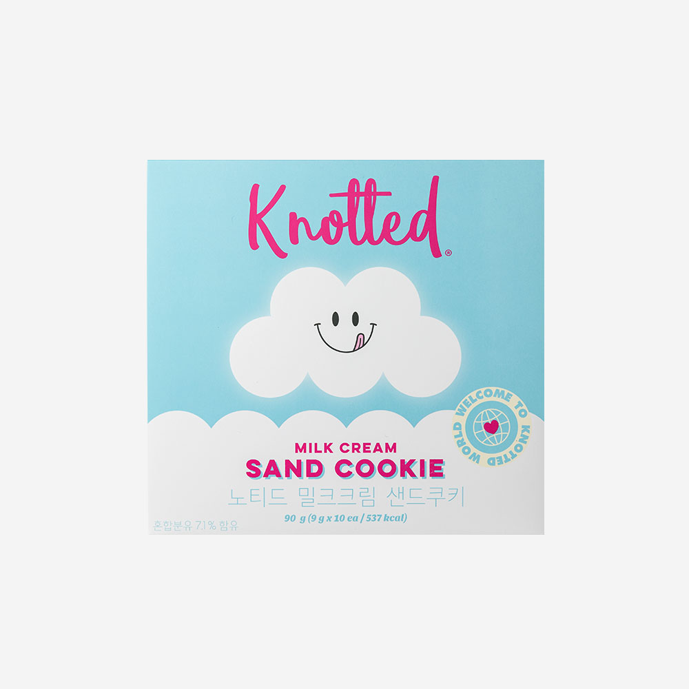 노티드 샌드쿠키 밀크크림(Knotted Milk Cream Sand Cookie)