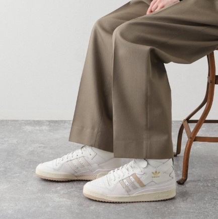Adidas Forum 84 High Cloud White Magic Beige 착용 스타일