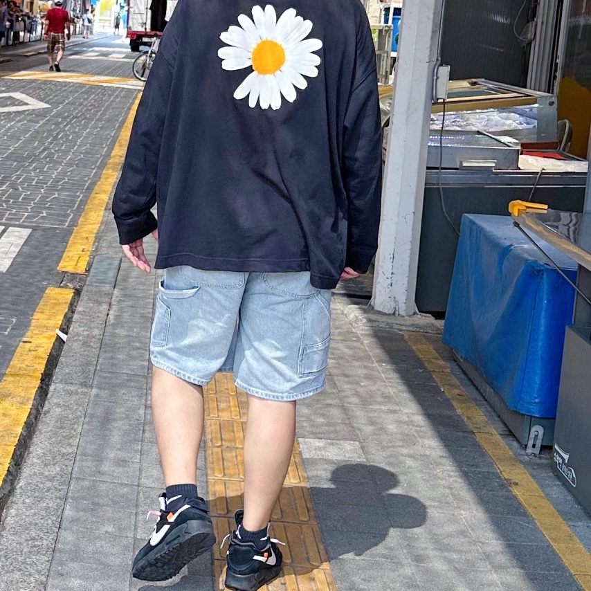 Nike x Peaceminusone LS T-Shirt Black (DR0097-010), Nike x Off-White Air Max 90 V2 Black White 착용 스타일