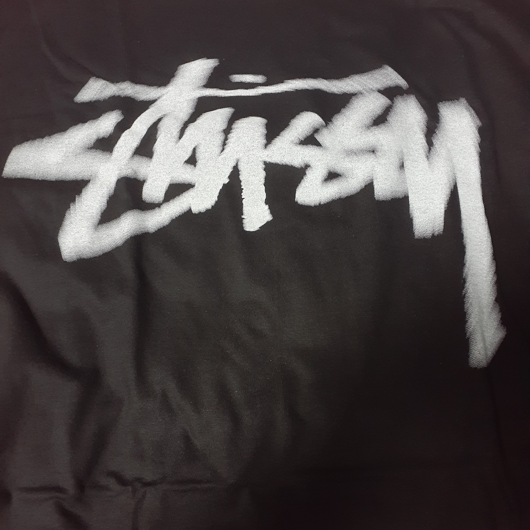 Stussy Dizzy Stock T-Shirt Black 착용 스타일 - 1