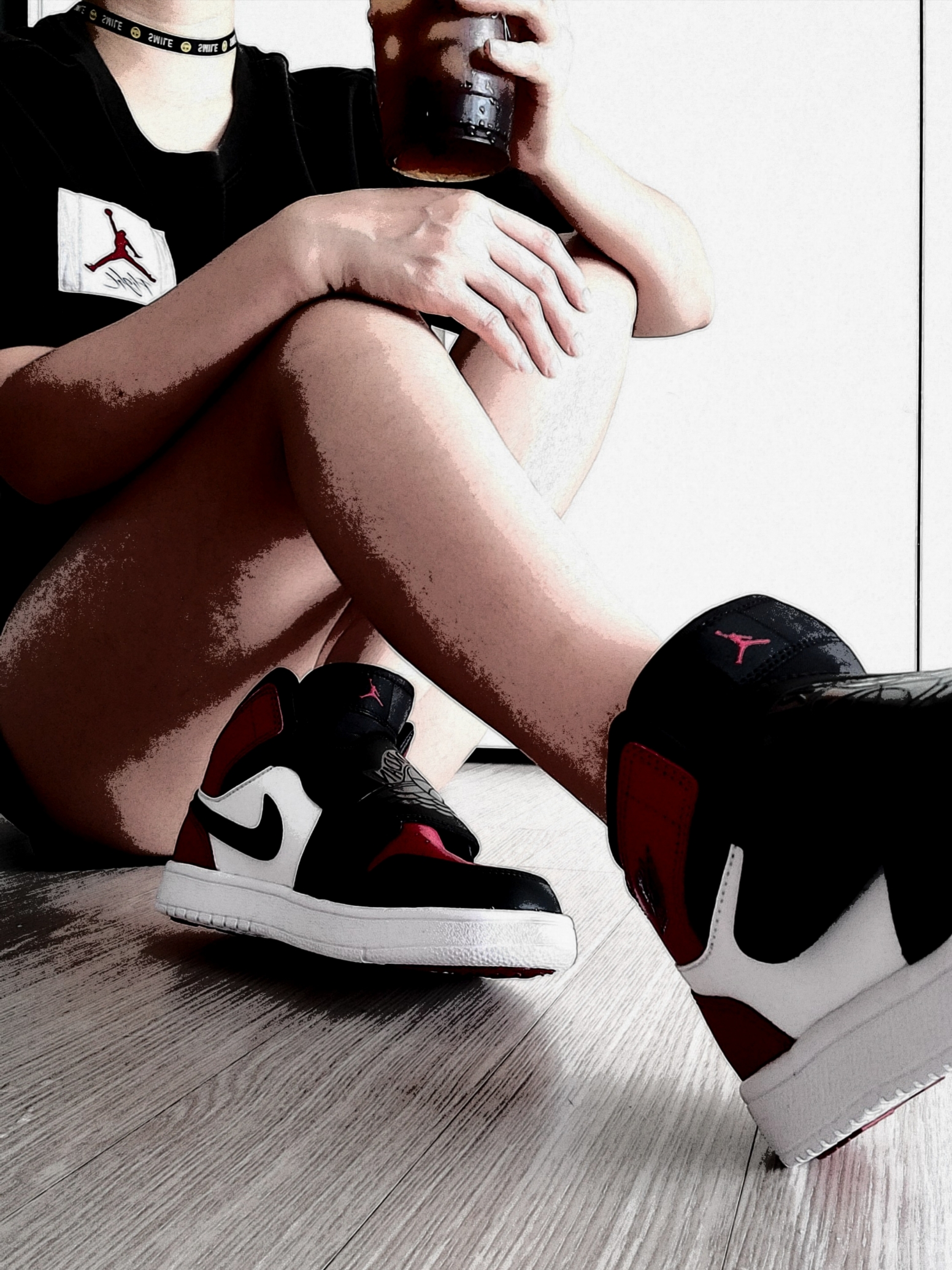 Jordan 1 Low Bred Toe 착용 스타일