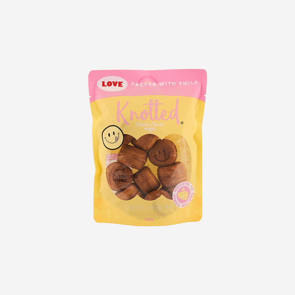 노티드 스마일 크림치즈 만쥬(Knotted Smile Sweet Bread Manju Cream Cheese)
