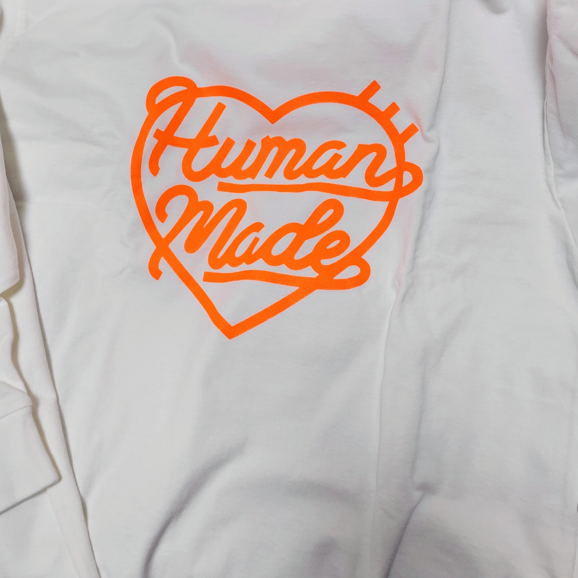 Human Made Heart L/S T-Shirt White 착용 스타일