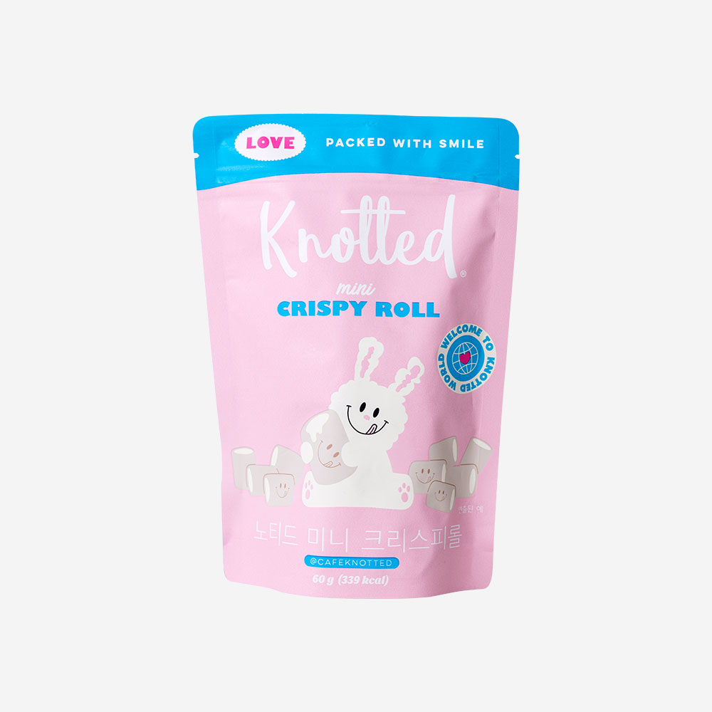 노티드 미니 크리스피롤 밀크크림(Knotted Mini Crispy Roll Milk Cream)