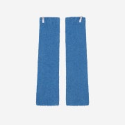 Porta Women Boucle Knit Leg Warmer Blue