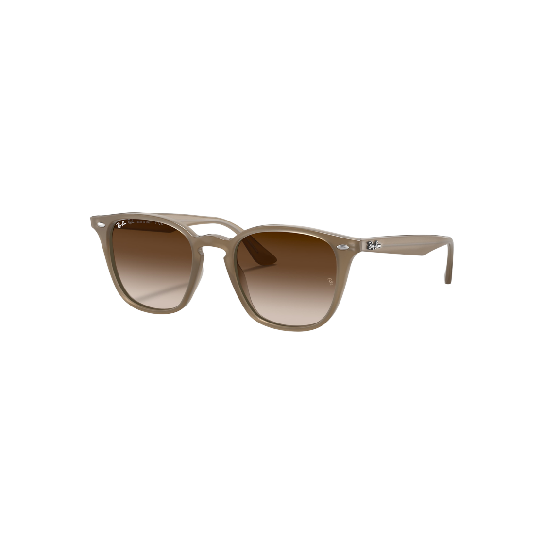 Ray-Ban RB4258 Polished Beige Frame Brown Gradient Lenses Low Bridge Fit 상세 이미지 1