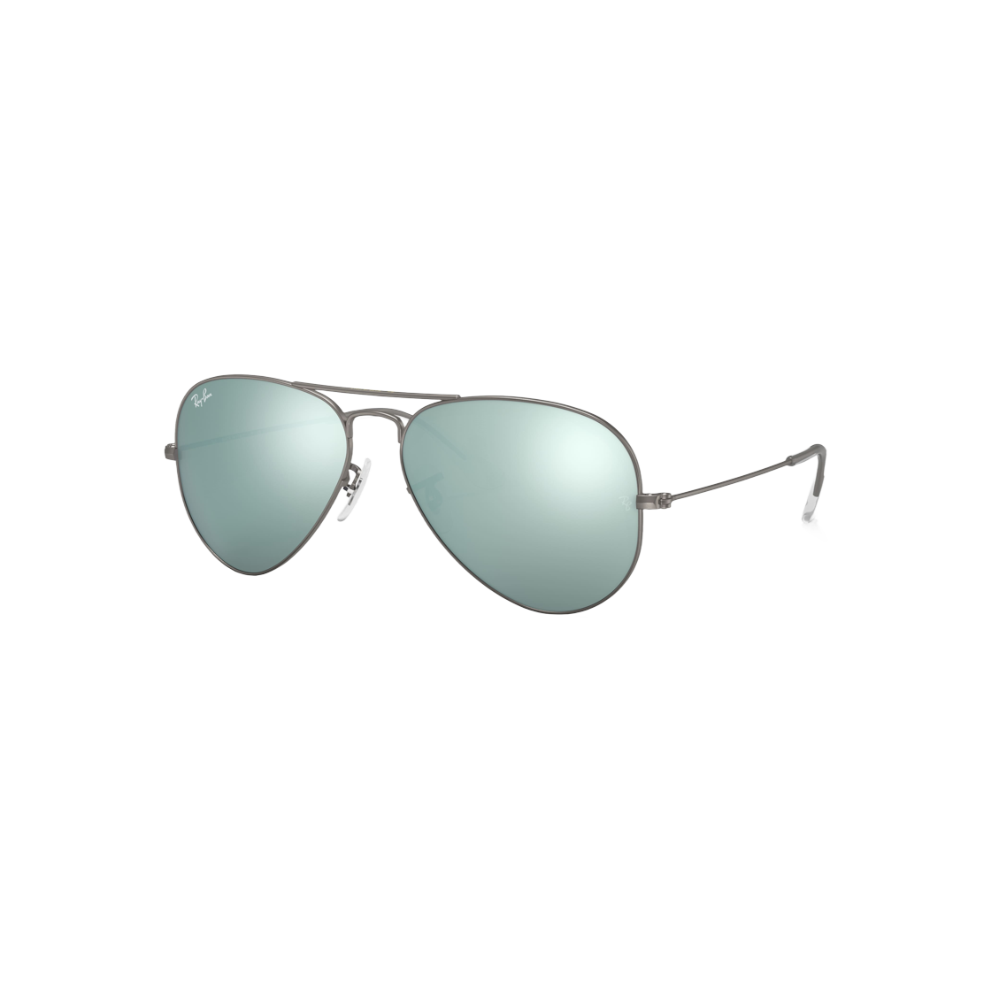 Ray-Ban Aviator Matte Gunmetal Frame Silver Mirror Lenses 상세 이미지 1