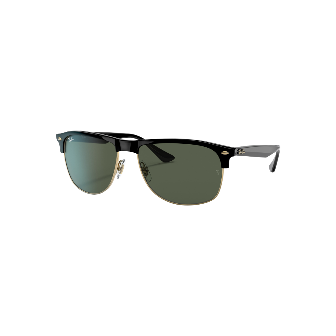 Ray-Ban RB4342 Polished Black Frame Green Classic Lenses High Bridge Fit 상세 이미지 1