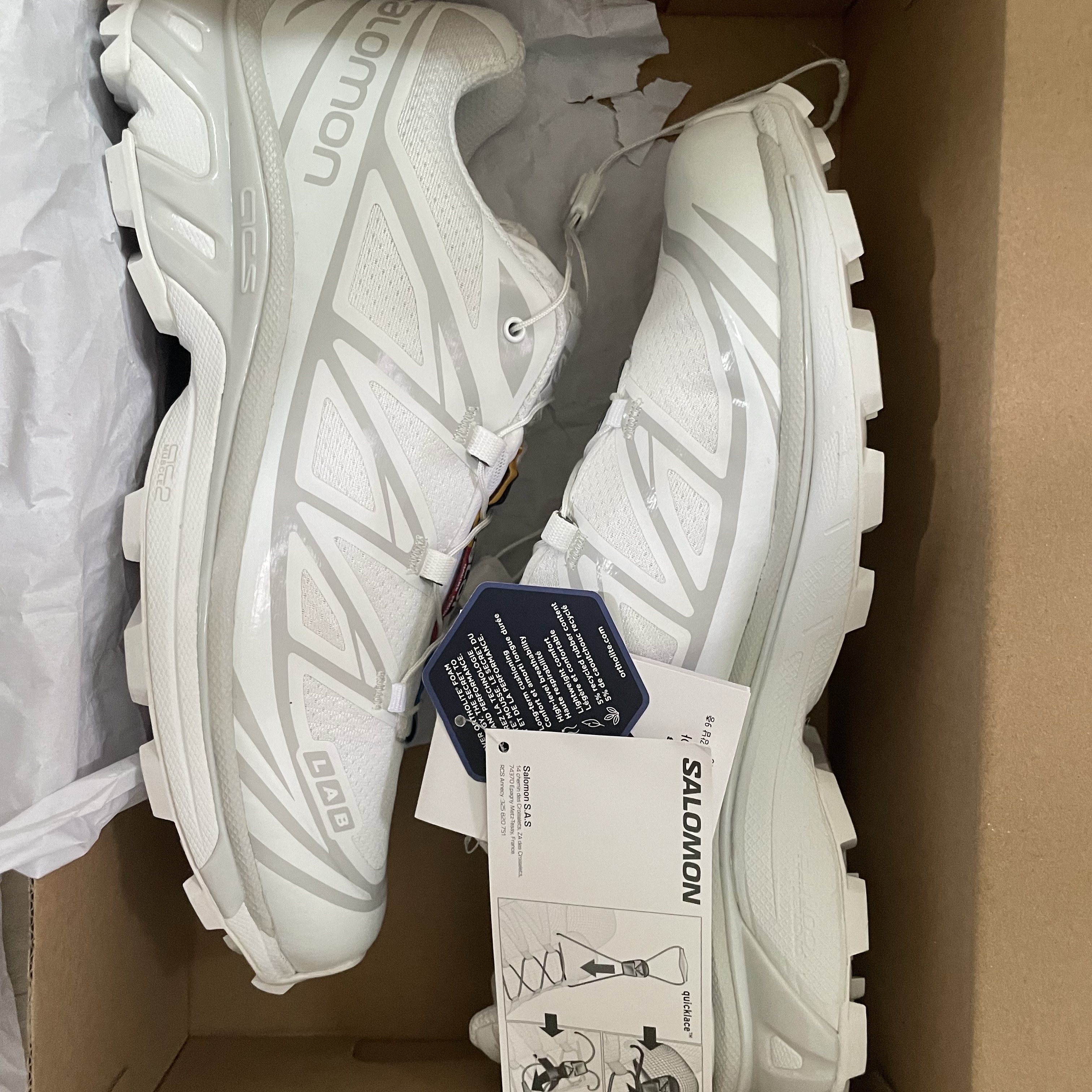 Salomon XT-6 ADV White 착용 스타일