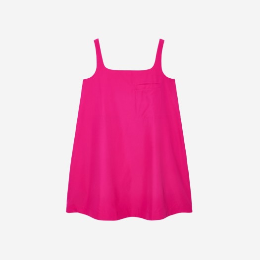 (W) 코스 콘트라스트 패널 미니 드레스 브라이트 핑크