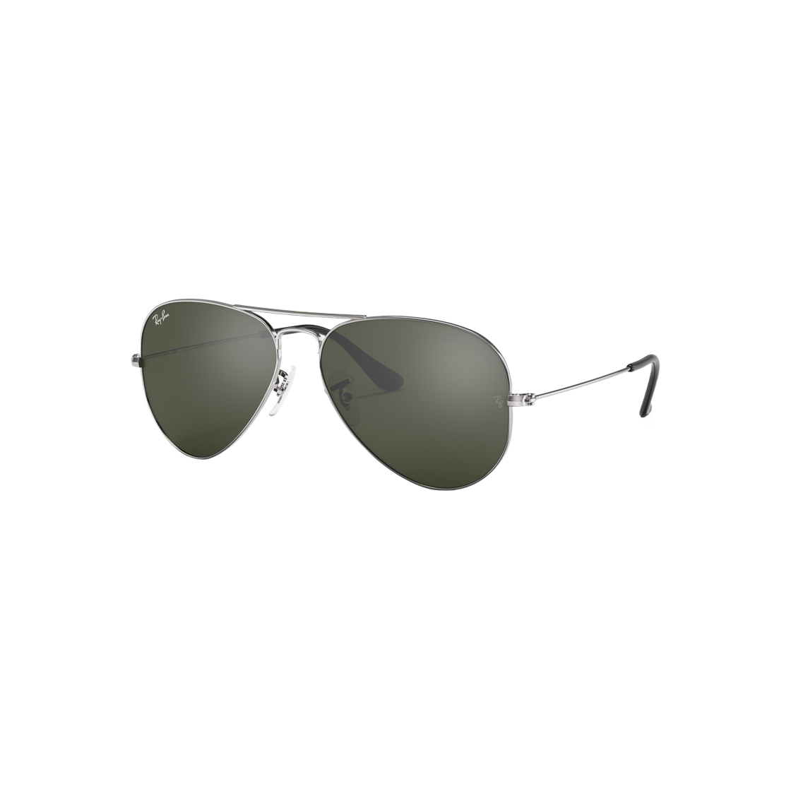 Ray-Ban Aviator Mirror Polished Silver Frame Silver Lenses 상세 이미지 1