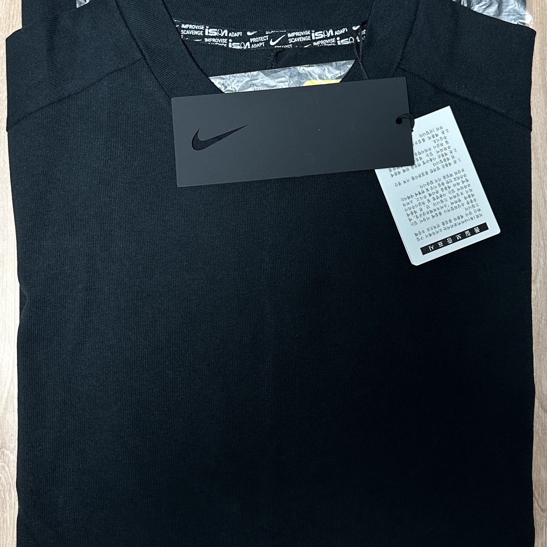 Nike ISPA T-Shirt Black - Asia 착용 스타일