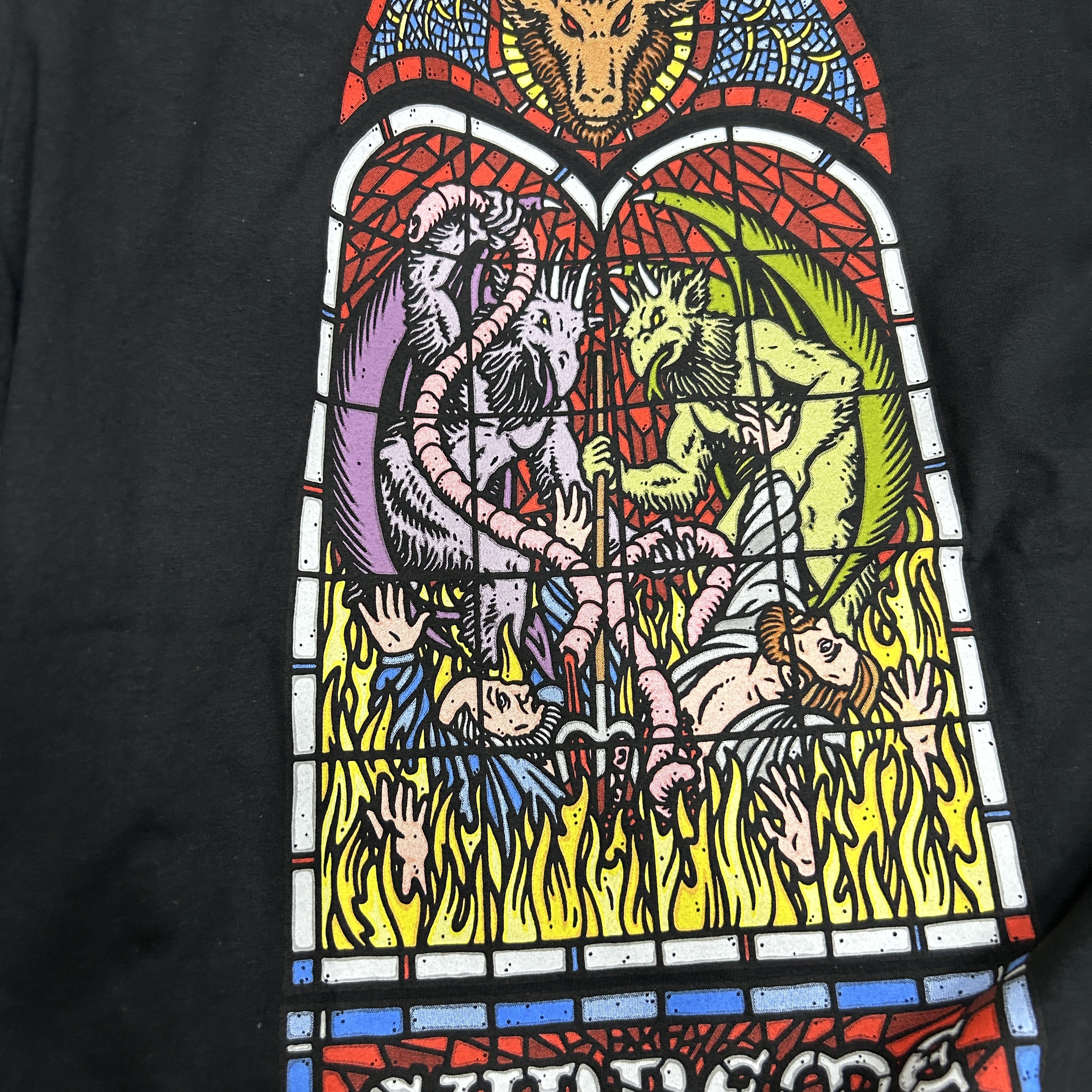 Supreme Worship T-Shirt Black - 23FW 착용 스타일