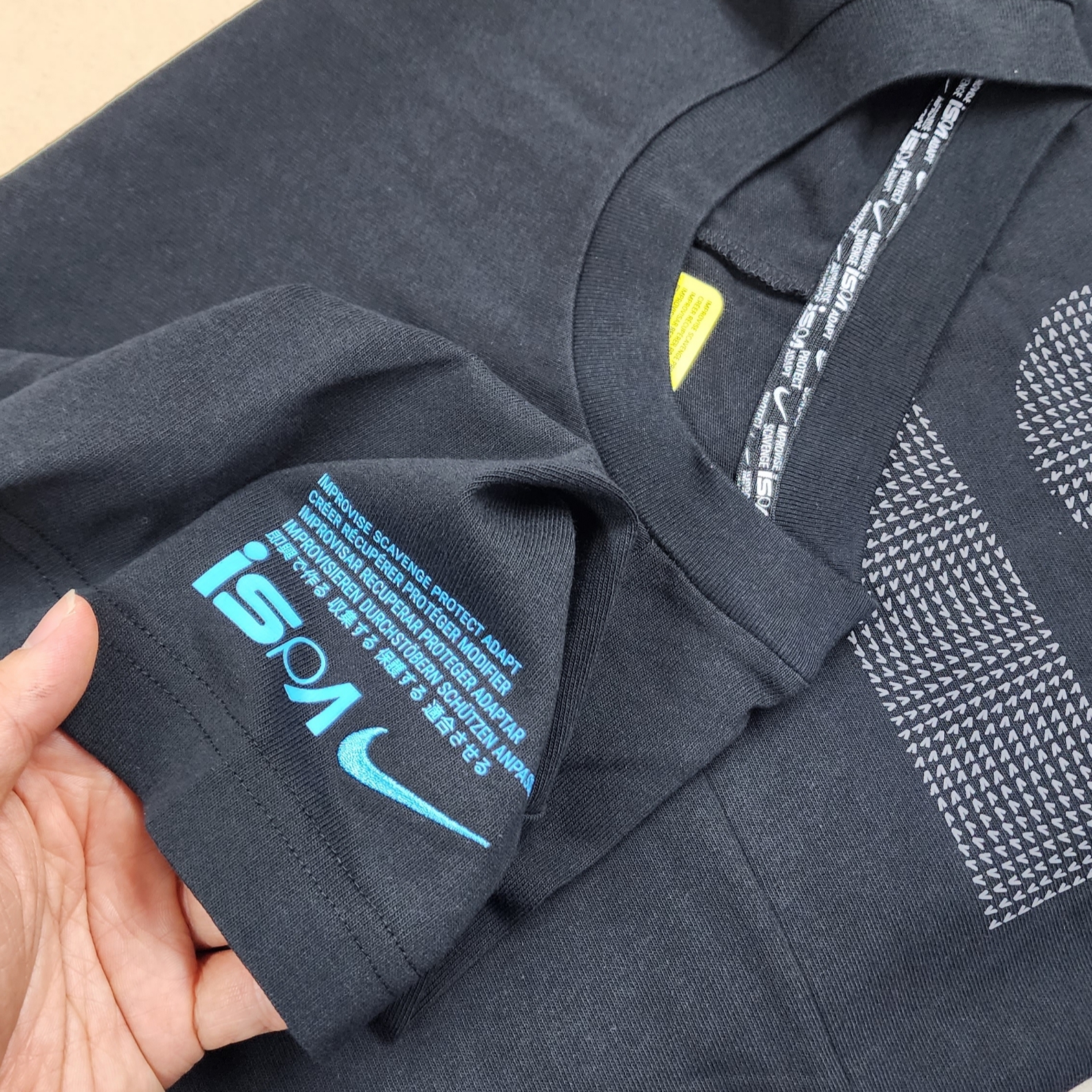 Nike ISPA T-Shirt Black - Asia 착용 스타일