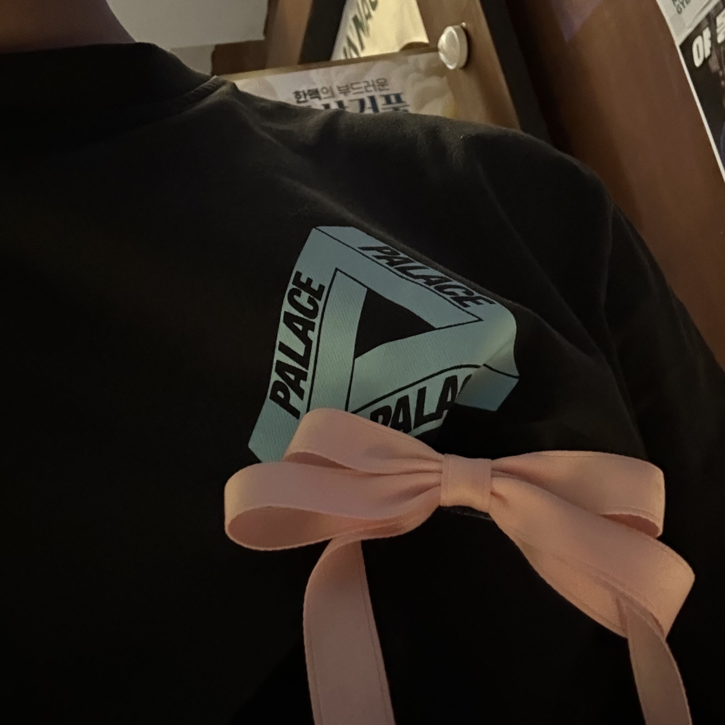Palace Tri-To-Help T-Shirt Turquoise - 20FW 착용 스타일