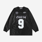 [KREAM 단독] Porta Metallic Number Soccer Tee Black