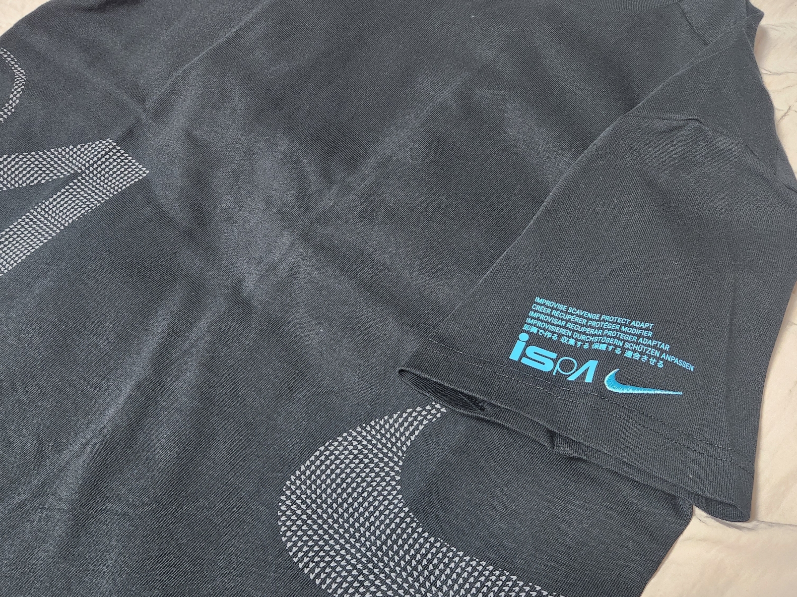 Nike ISPA T-Shirt Black - Asia 착용 스타일