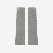 Porta Women Boucle Knit Leg Warmer Grey