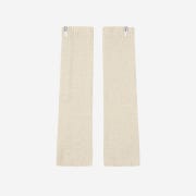Porta Women Boucle Knit Leg Warmer Ivory