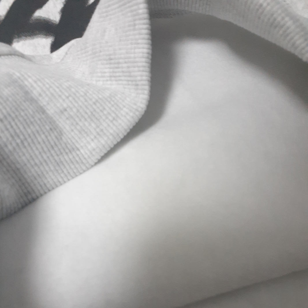 Stussy Dizzy Stock Hoodie Ash Heather 착용 스타일 - 2