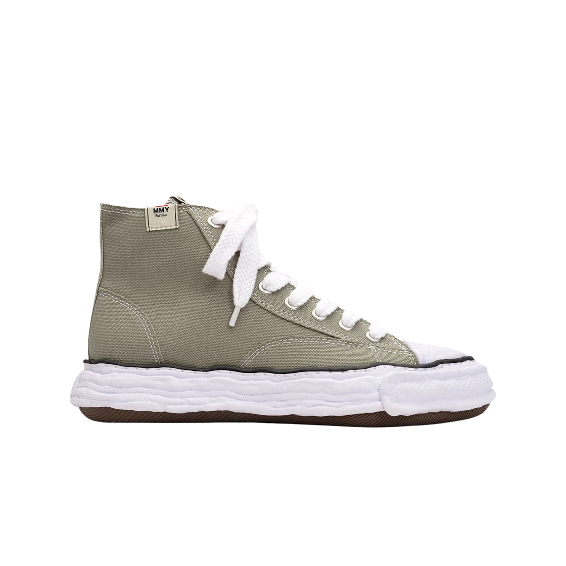 메종 미하라 야스히로 피터슨23 OG 솔 캔버스 하이탑 스니커즈 그린(Maison Mihara Yasuhiro Peterson23 OG Sole Canvas High-top Sneakers Green) - 1