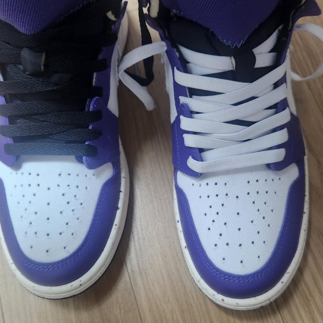 Jordan 1 Zoom Air CMFT Dark Iris 착용 스타일