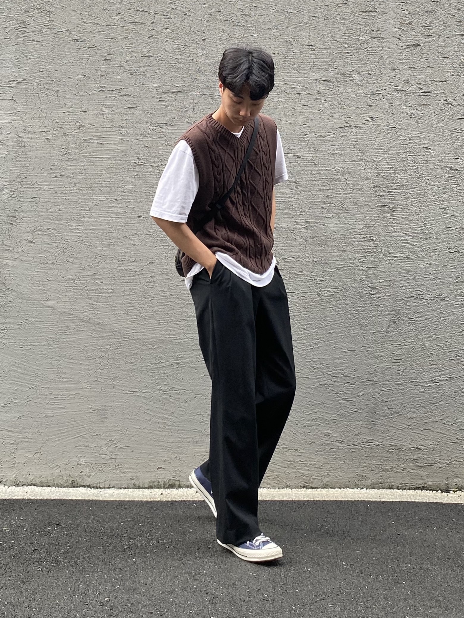 Converse Chuck 70 Ox Black - Standard 착용 스타일