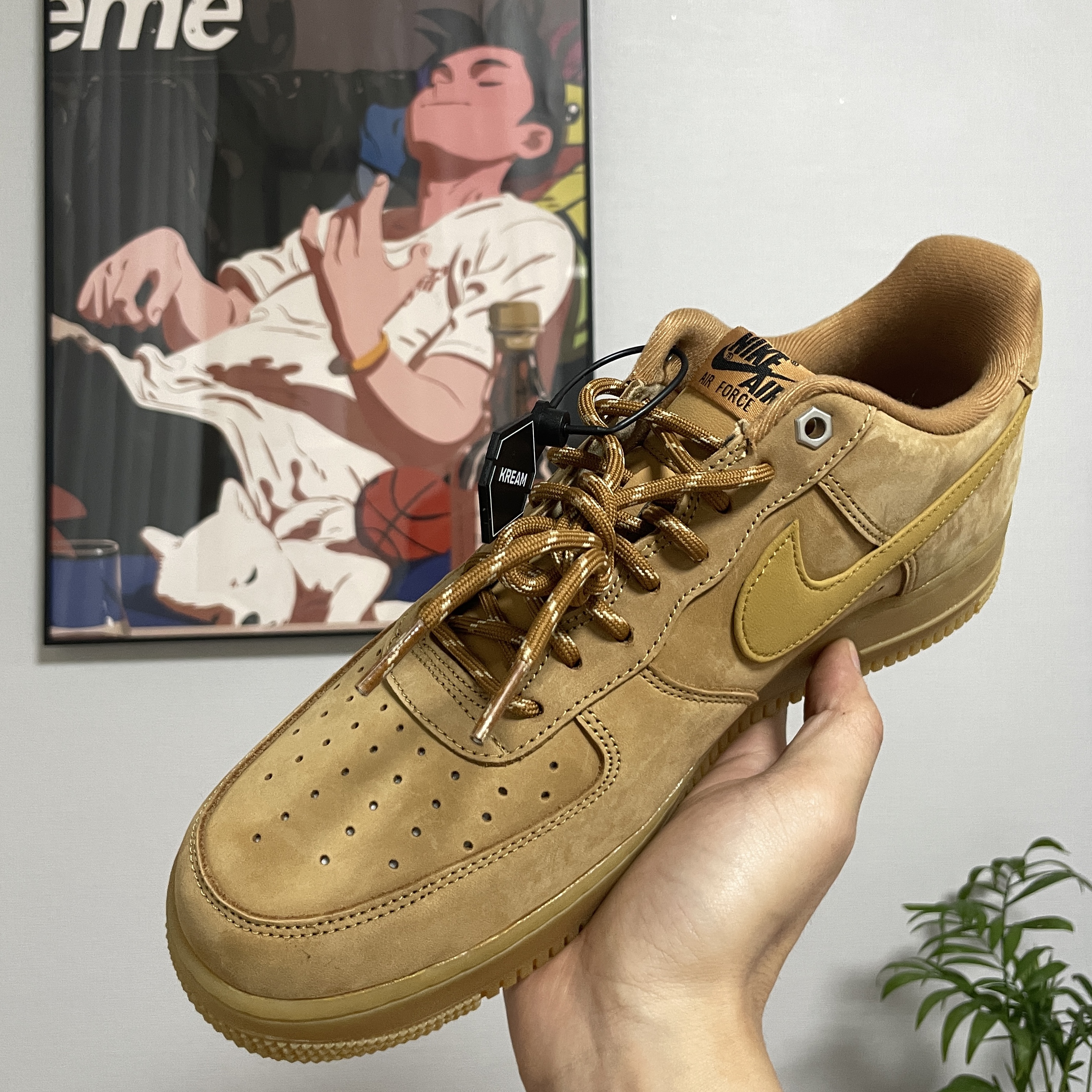 Nike Air Force 1 '07 WB Flax 착용 스타일