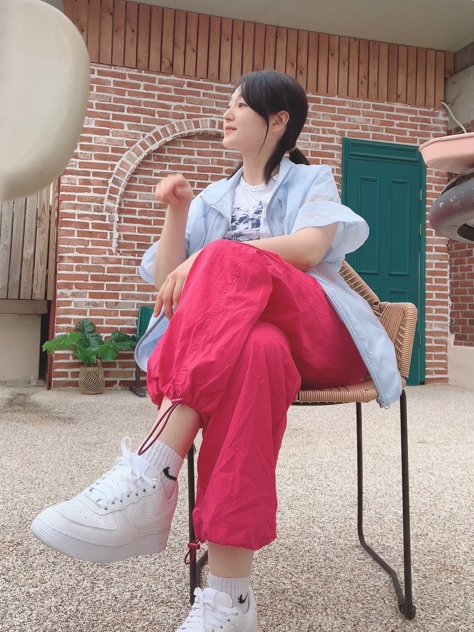 Art of Field Packable Short Sleeved Half Jacket Ice, Supreme Canvas Backpack White 착용 스타일 - 3