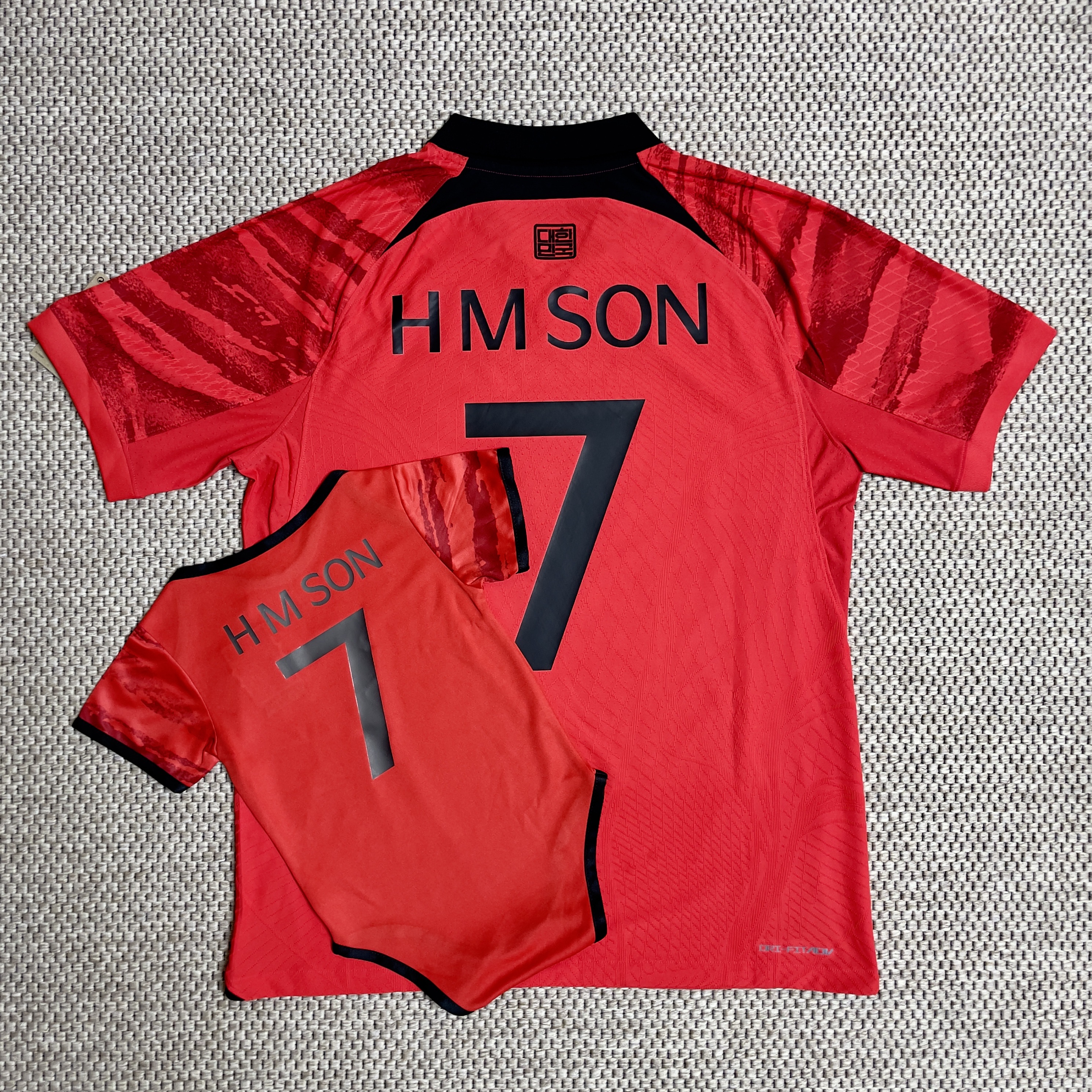 Nike Korea 2022/23 Dri-Fit ADV Match Home SS Jersey Global Red - US/EU (Non Marking Ver.) 착용 스타일 - 2