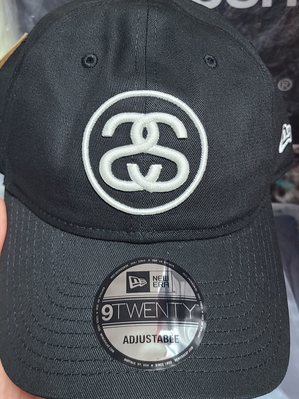 Stussy SS Link 9Twenty Cap Black 착용 스타일 - 1