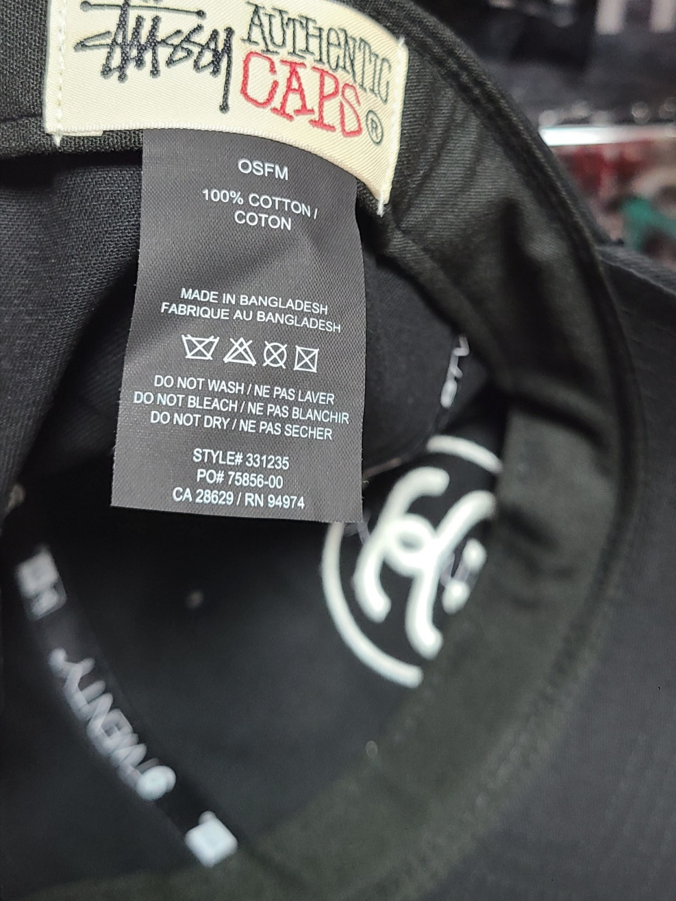 Stussy SS Link 9Twenty Cap Black 착용 스타일 - 3