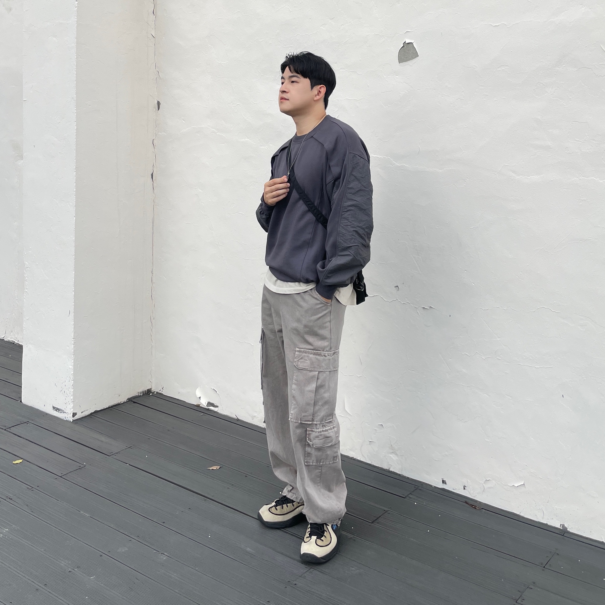 Nike x Stussy Air Penny II Rattan and Limestone 착용 스타일