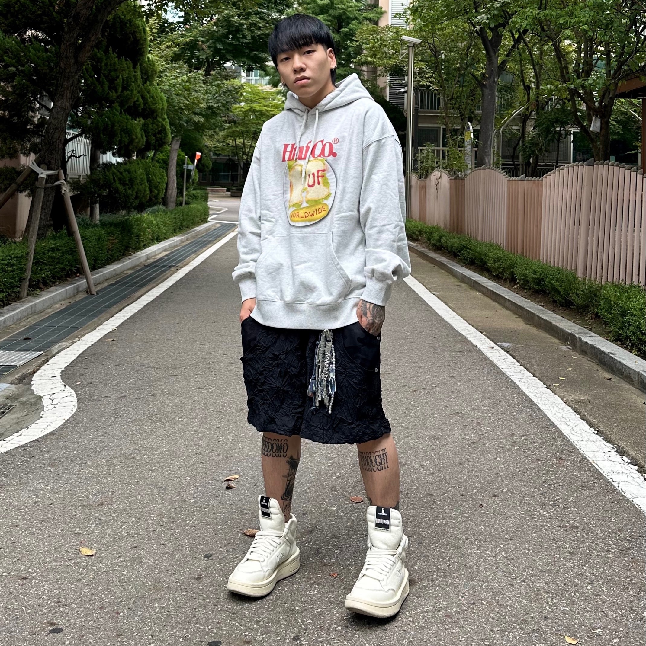 Converse x Drkshdw Turbowpn Egret 착용 스타일 - 1