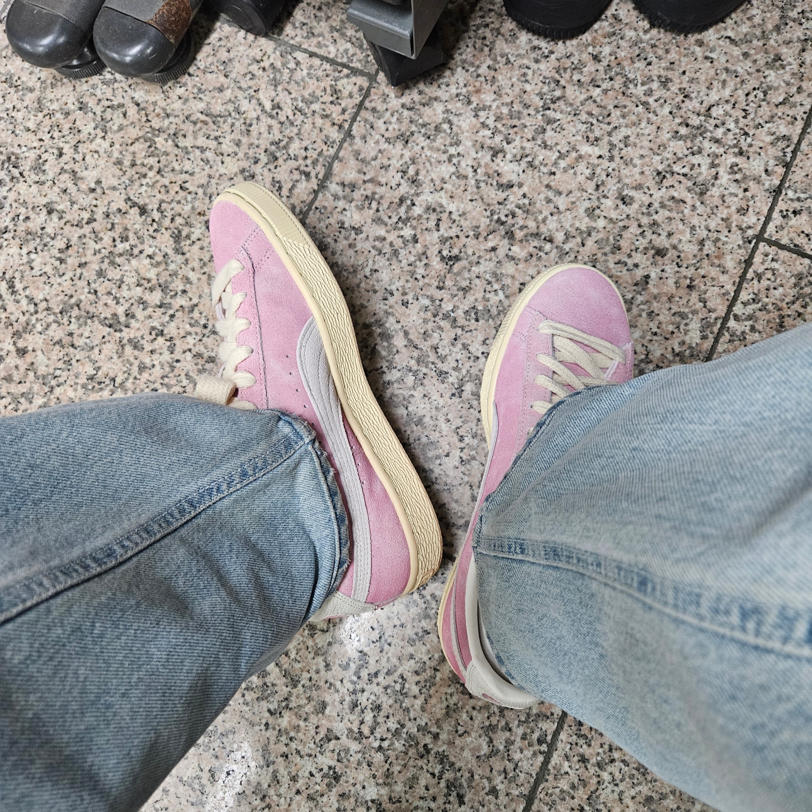 Puma x Rhuigi Suede B-boy American Beauty 착용 스타일