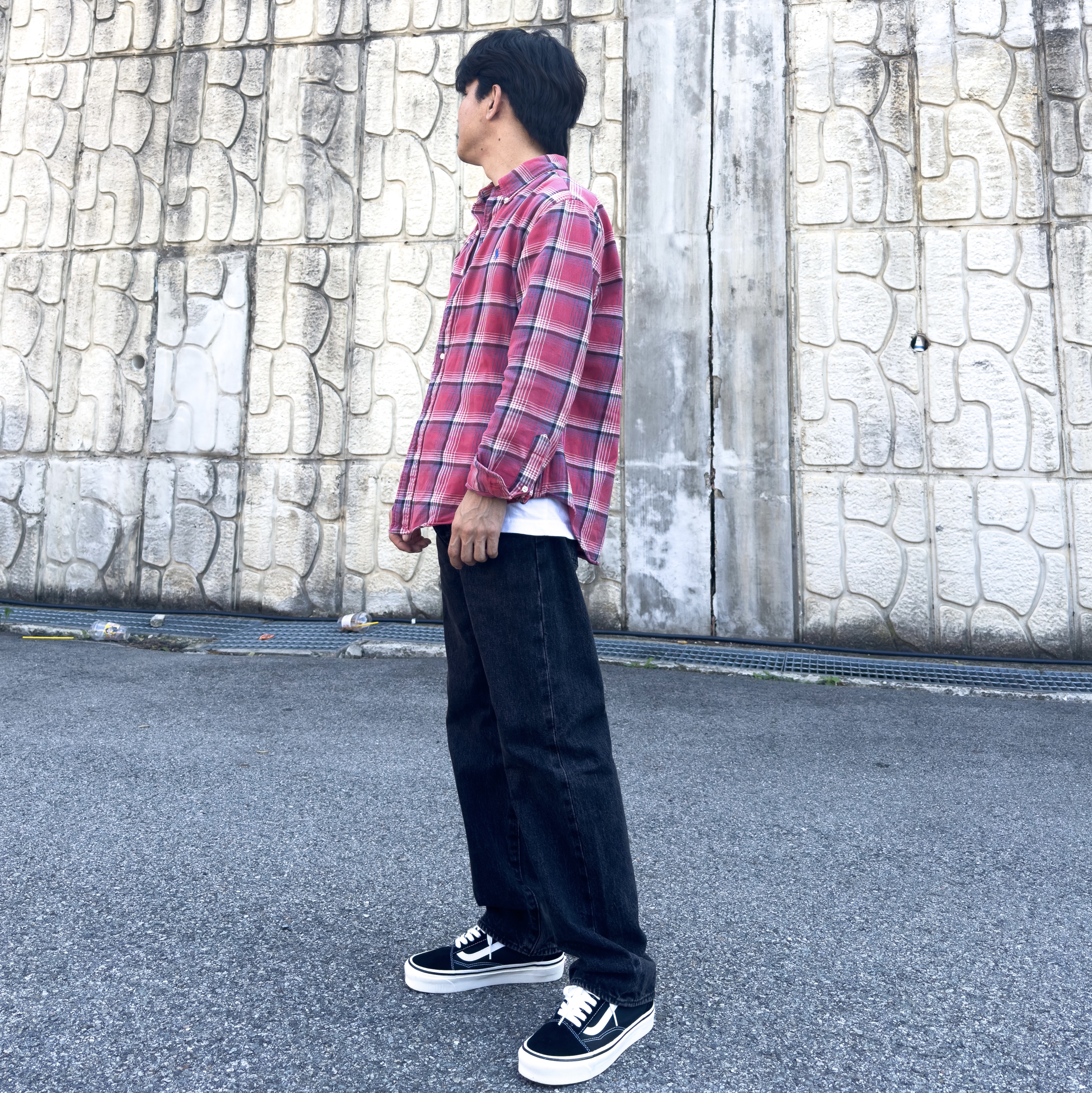 Vans Vault OG Old Skool LX Black 착용 스타일 - 2