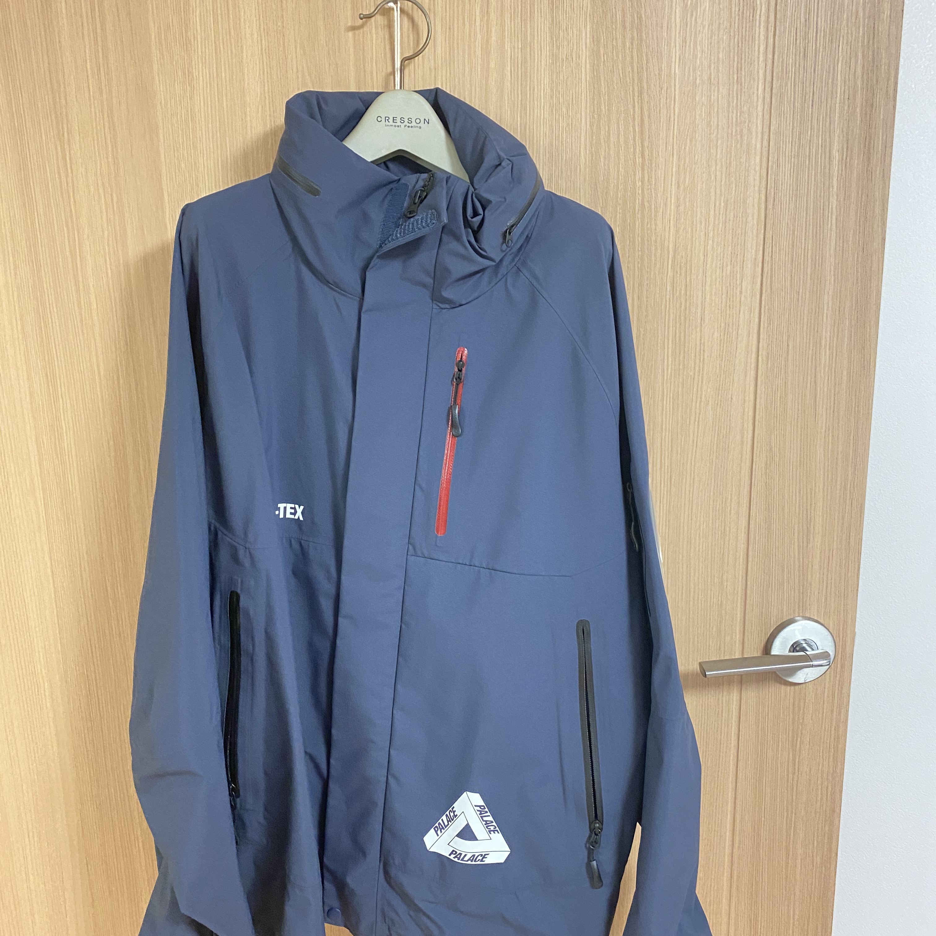 Palace Gore-Tex S-Tech Jacket Navy - 22SS 착용 스타일