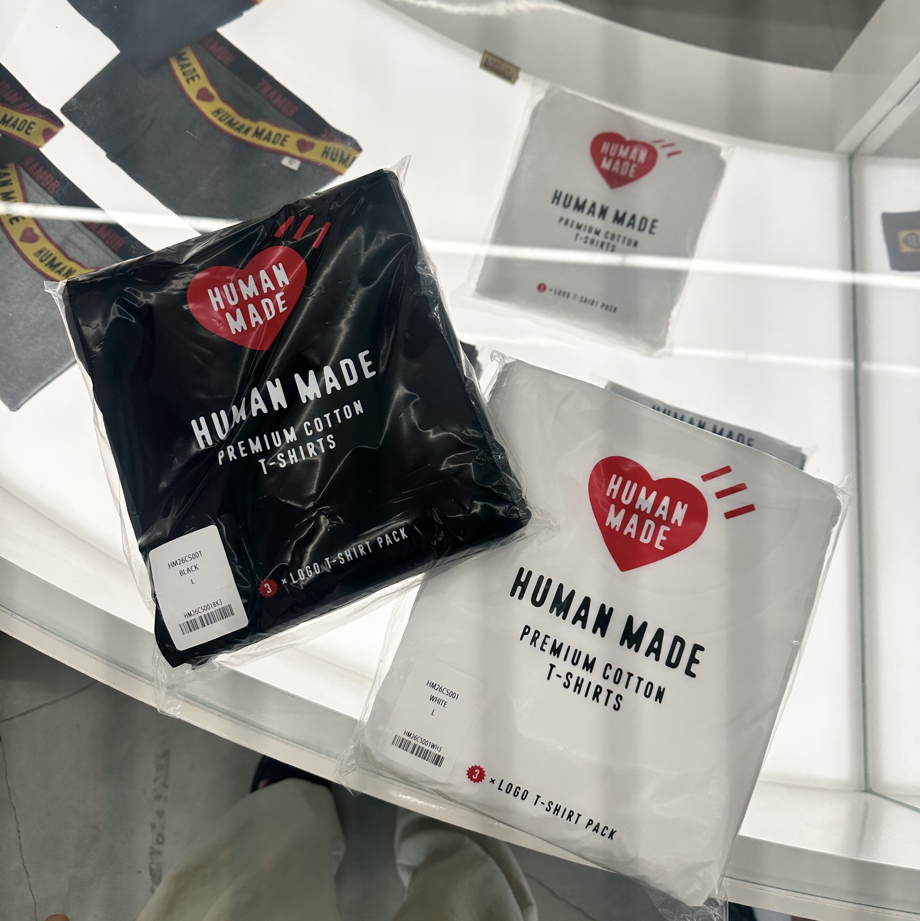 Human Made T-Shirts White (3 Pack), Human Made T-Shirts Black (3 Pack) 착용 스타일 - 2