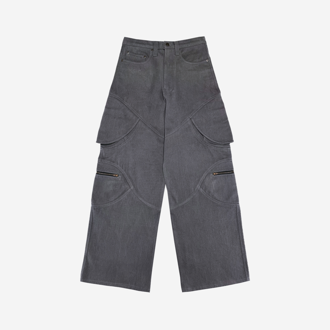 풀오브썬 아이 포켓 카고 팬츠 그레이(Full of Ssun Eye Pocket Cargo Pants Grey)